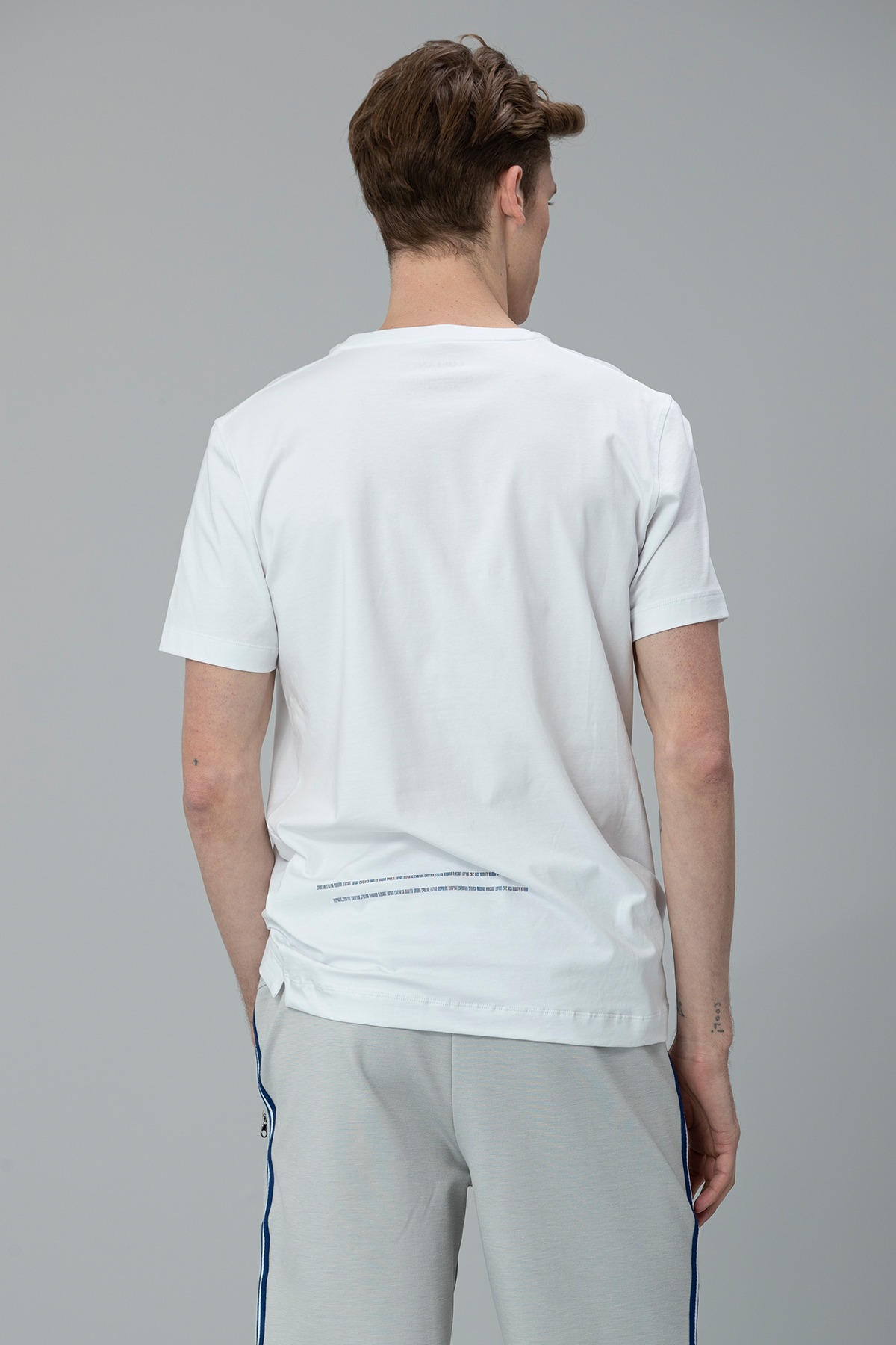 Klausı Modern Grafik T- Shirt Beyaz
