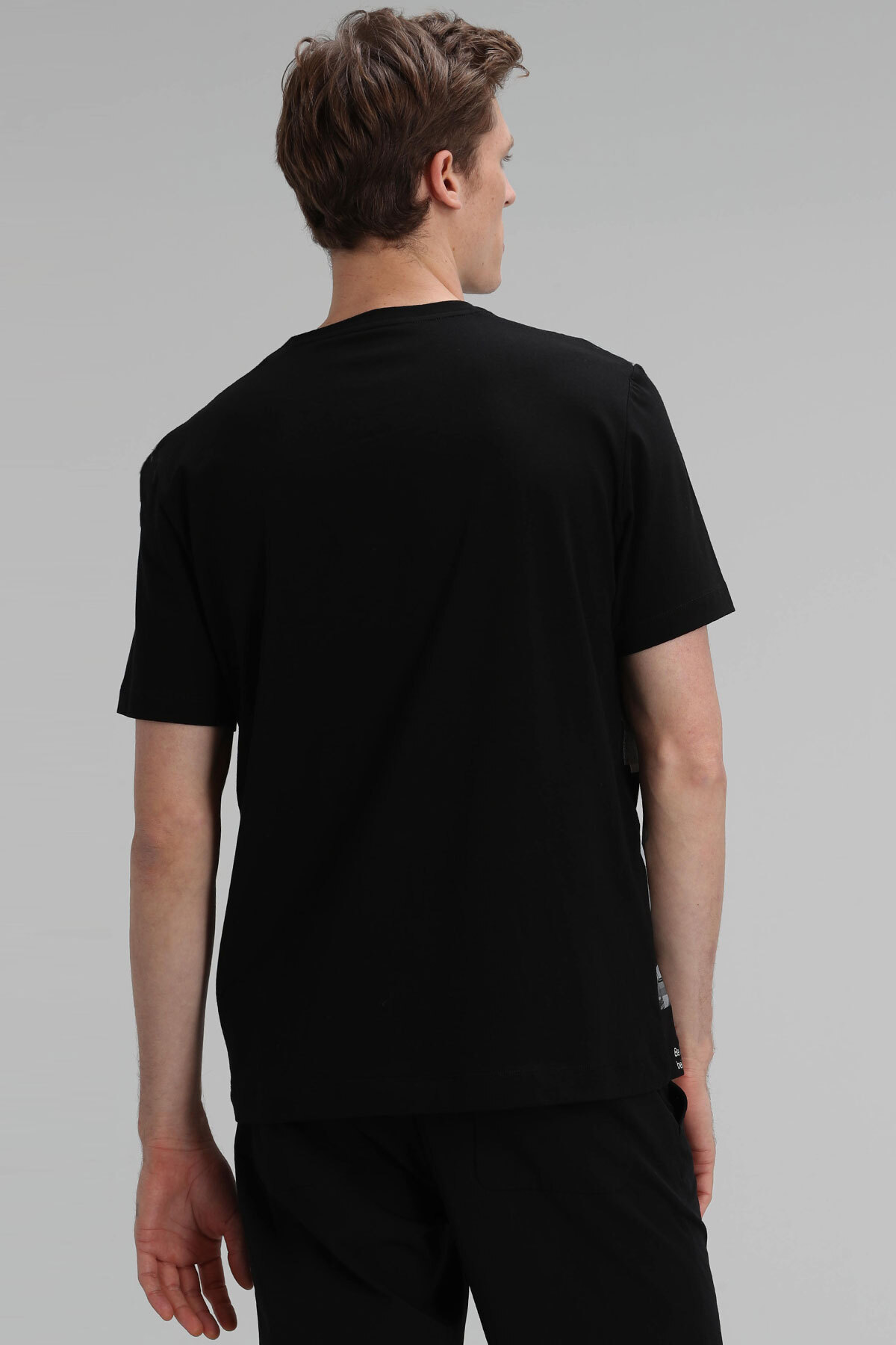 Melon Modern Grafik T- Shirt Siyah