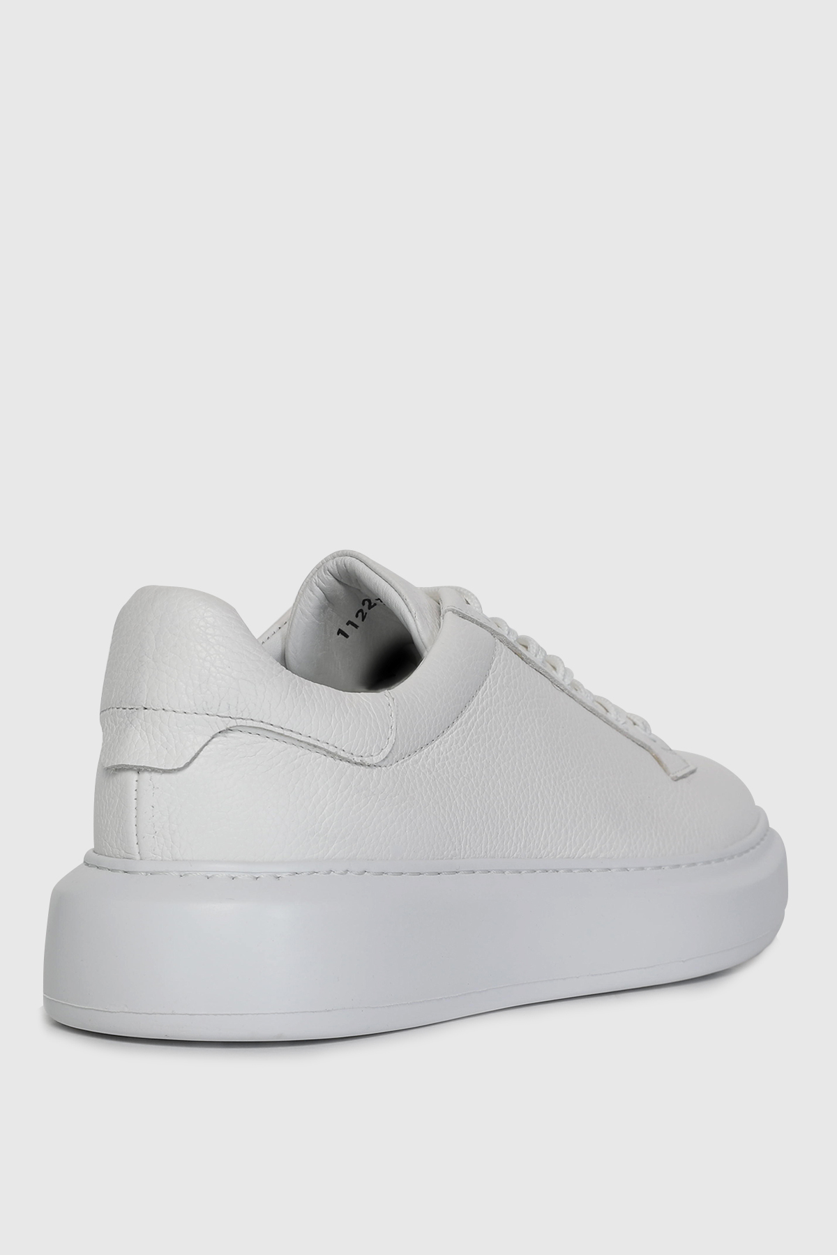 Plaın Erkek Deri Sneaker Ayakkabı Beyaz
