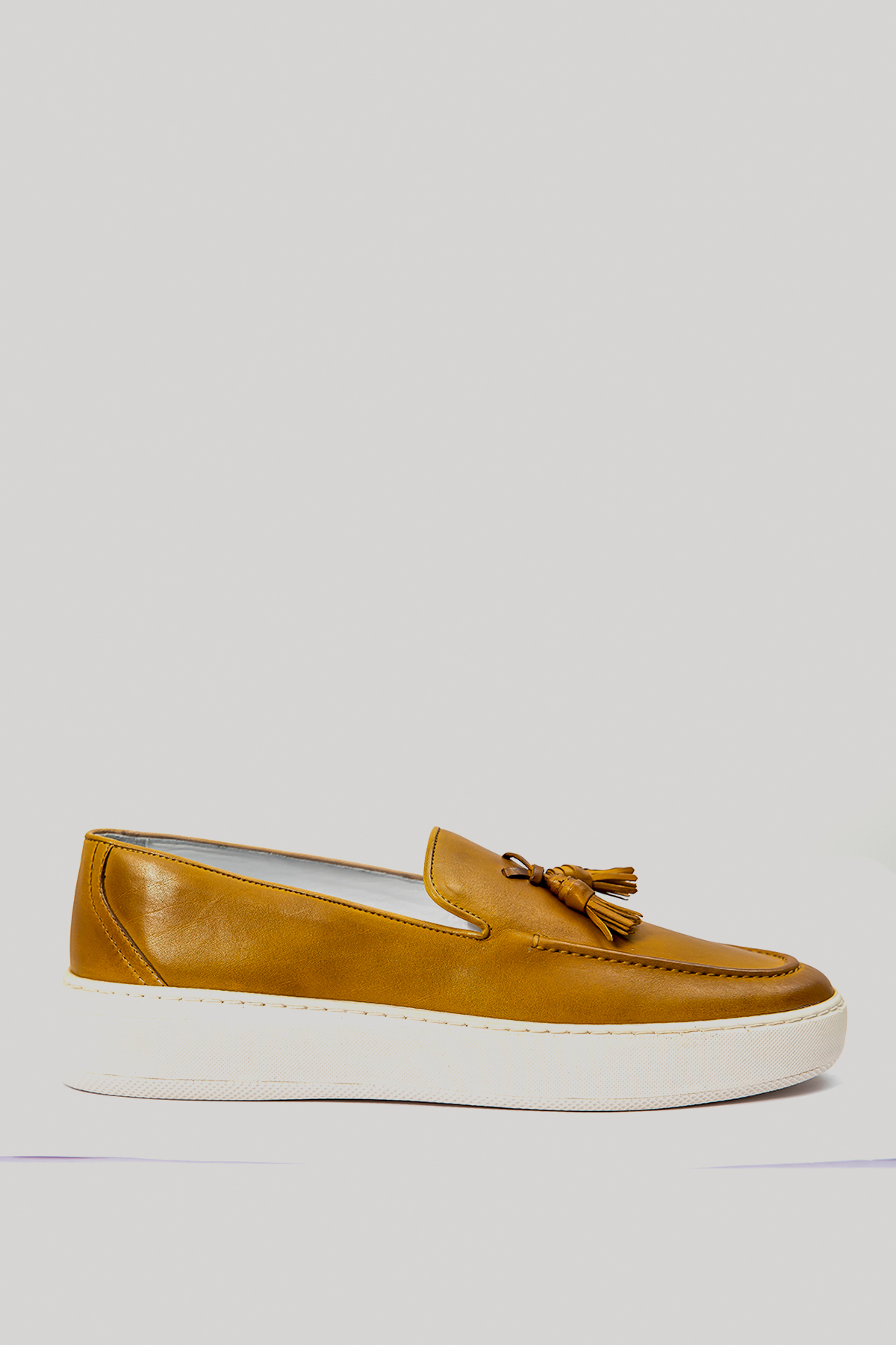 Thales Erkek Deri Sneaker Ayakkabı Sarı